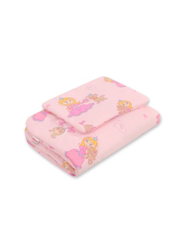 Bedding set 2-pcs 75x100cm NEWBORN - pink Princess