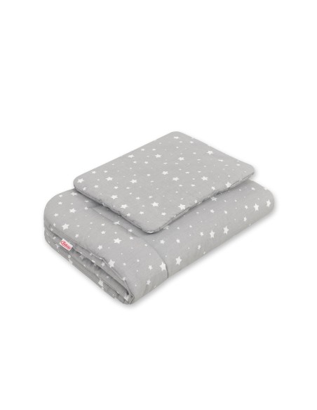 Bedding set 2-pcs 75x100cm NEWBORN - mini stars white