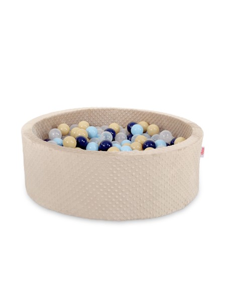 Ball-pit minky H-30 cm with balls 200pcs- beige