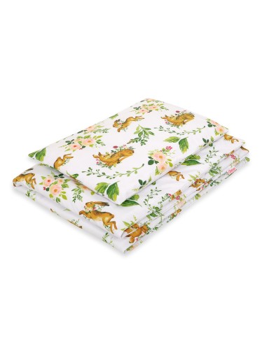 Baby cotton bedding set 2-pcs 135x100 cm- in the forest