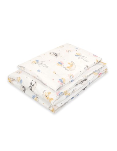 Baby cotton bedding set 2-pcs 135x100 cm - balloons