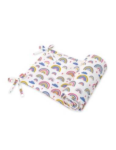 Universal bumper for cot - rainbow