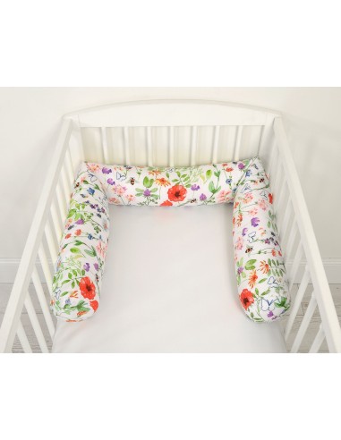 Roller bumper for baby bed - meadow