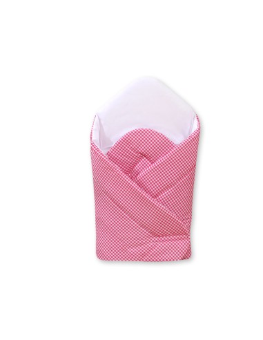 Baby nest with stiffenig - Basic dark pink checkered