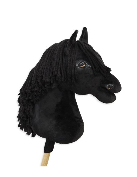 Horse on a stick Super Hobby Horse Premium - black horse A3