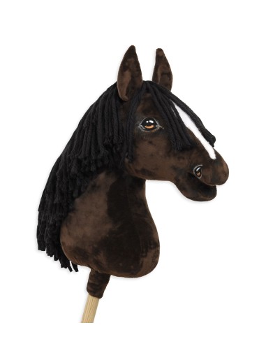 Horse on a stick Super Hobby Horse Premium - dark bay horse A3