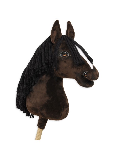 Horse on a stick Super Hobby Horse Premium - dark bay horse A3