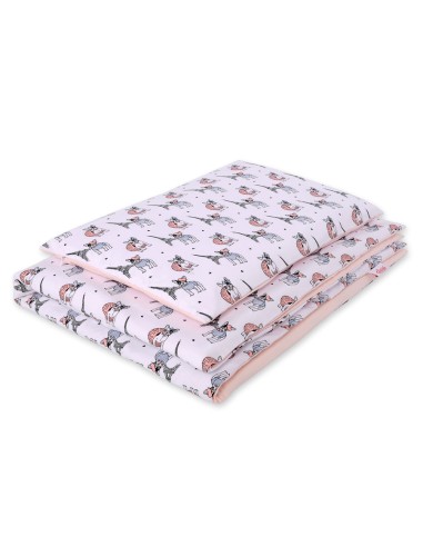 Baby cotton bedding set 2-pcs 135x100 cm- little doggies