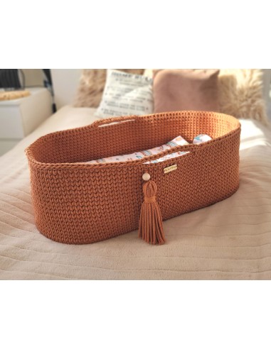 Moses basket BOHO Handmade - terracotta