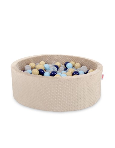 Ball-pit minky H-30 cm with balls 300pcs - beige