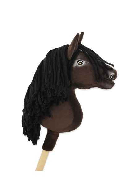 Horse on a stick Super Hobby Horse Premium - dark bay horse A4