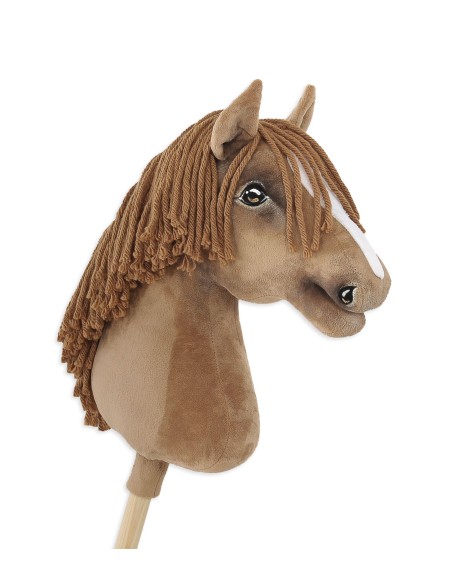 Horse on a stick Super Hobby Horse Premium - light chestnut horse A3