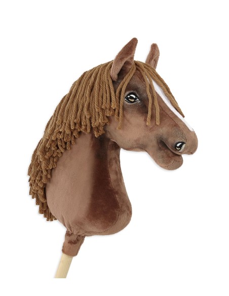 Horse on a stick Super Hobby Horse Premium - dark chestnut horse A3