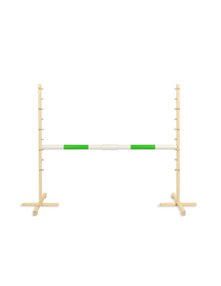 Jumping obstacle for Hobby Horse 160 cm, h-120cm, beam green