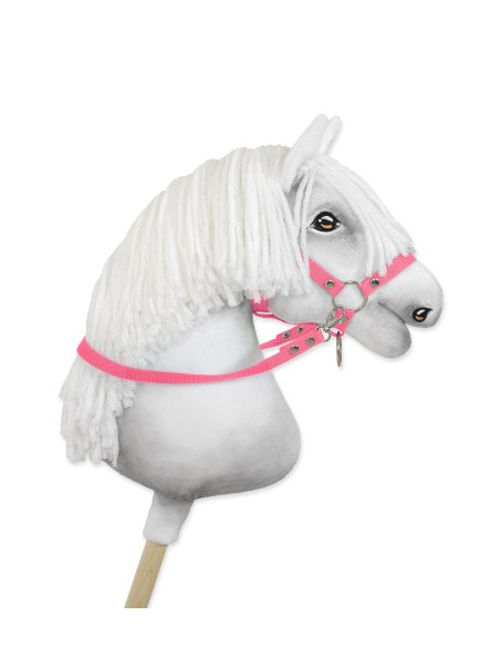 Hobby Horse reins for halters - pink