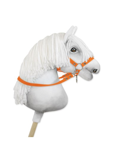 Hobby Horse reins for halters - orange