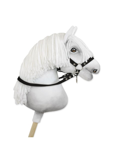 Hobby Horse reins for halters - black