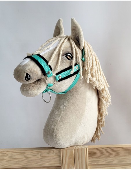 The adjustable halter for Hobby Horse A3 - mint with black furry