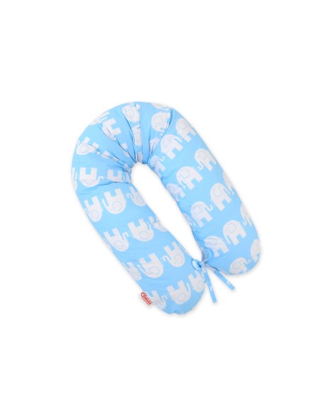 Multifunctional pregnancy pillow Longer - Elephants blue