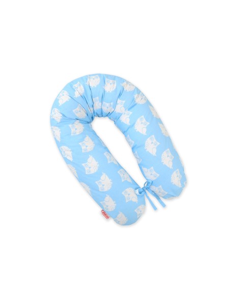 Multifunctional pregnancy pillow Longer - Owls blue