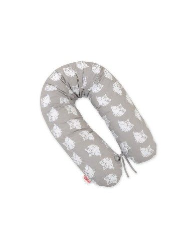 Multifunctional pregnancy pillow Longer - Owls grey