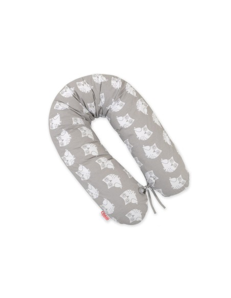 Multifunctional pregnancy pillow Longer - Owls grey