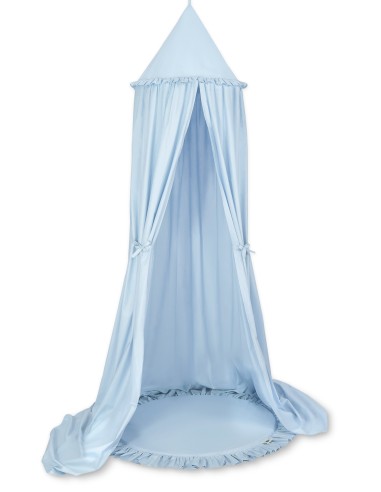 Set: Hanging canopy + Floor play mat- blue