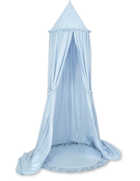 Set: Hanging canopy + Floor play mat- blue