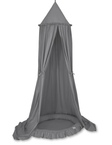 Set: Hanging canopy + Nest with flounce- anthracite