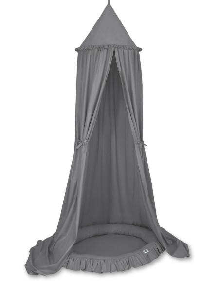 Set: Hanging canopy + Nest with flounce- anthracite