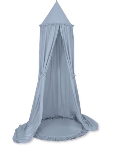 Set: Hanging canopy + Floor play mat- pastel blue