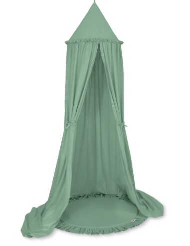 Set: Hanging canopy + Floor play mat- pastel green