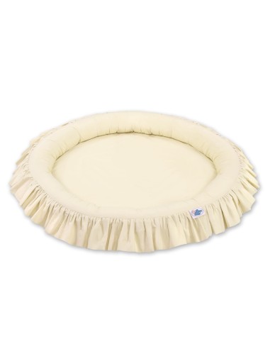 Nest with flounce - cream