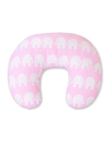 Feeding pillow- Simple Elephants pink