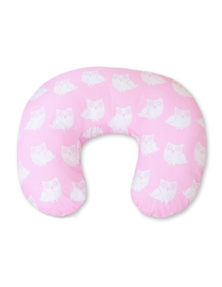 Feeding pillow- Simple Owls pink