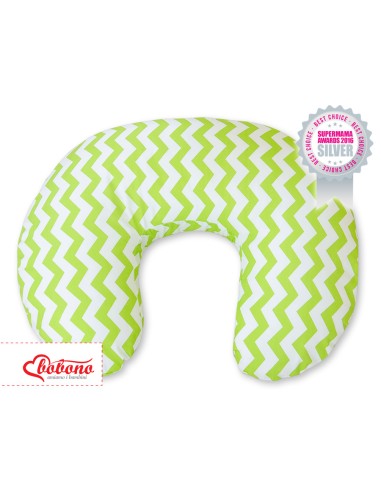 Feeding pillow- Simple chevron green