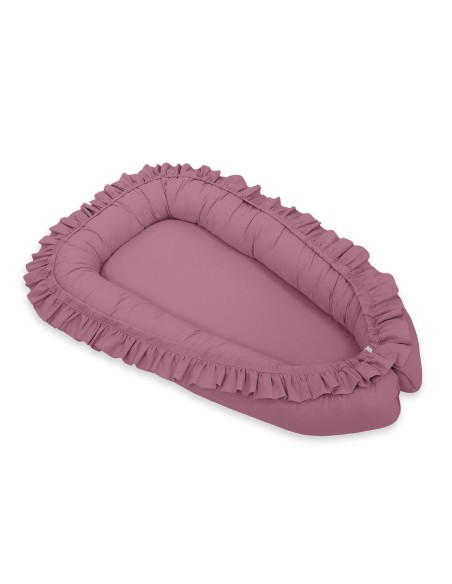 Baby nest Premium Cocoon for infants with a ruffle MY SWEET BABY- pastel violet