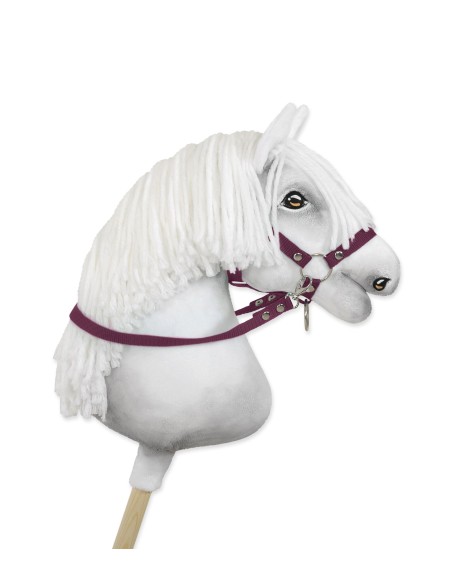 Hobby Horse reins for halters - plum