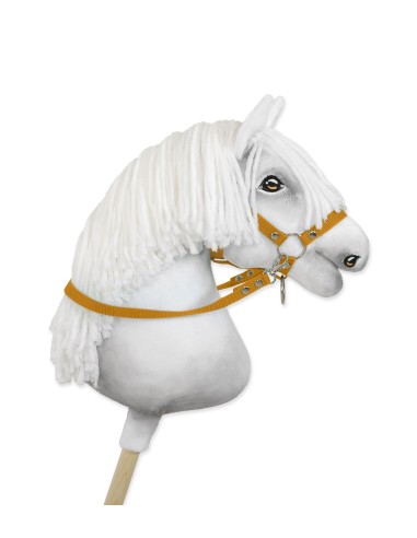 Hobby Horse reins for halters - honey yellow