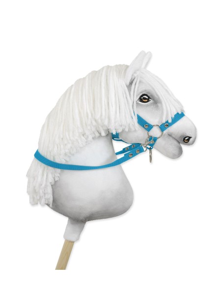 Hobby Horse reins for halters - turquoise