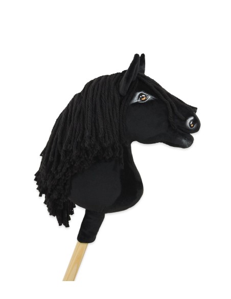 Horse on a stick Super Hobby Horse Premium - black horse A4