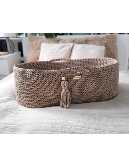 Moses basket BOHO Handmade - sand