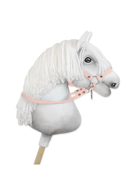 Hobby Horse reins for halters - powder pink