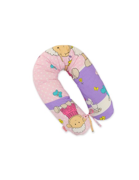 Pregnancy pillow- Longer- Sheep lilac-pink