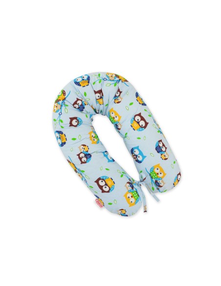 Pregnancy pillow- Longer- Owls on blue