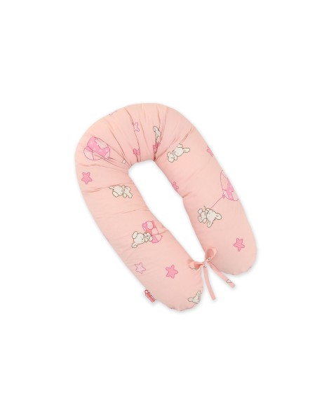 Pregnancy pillow- Longer- Teddy bear with balloon pink