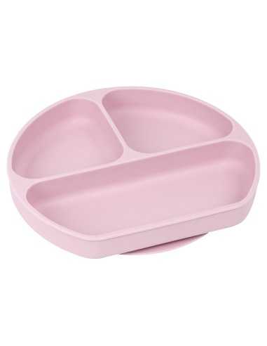 Assiette en silicone avec ventouse Safta M923 Silicone Ventouse Rose (20,5 x 2,5 x 18 cm)