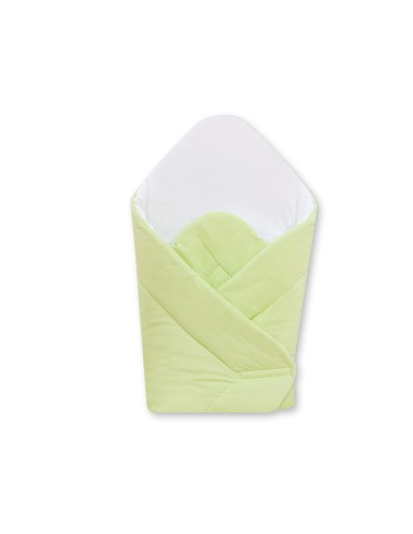 Babynest with stiffening- Hanging Hearts green strips