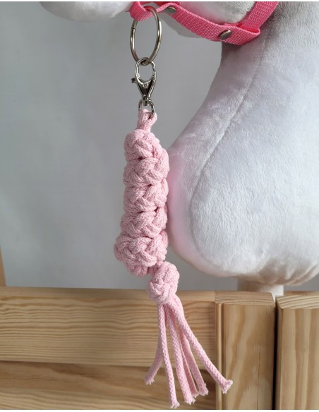 Tether for Hobby Horse made of double-twine cord - pink