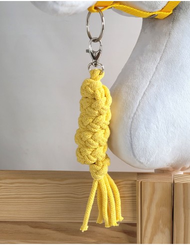 Tether for Hobby Horse made of double-twine cord - yellow